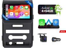 Android 14 4+64 9"Car Stereo CarPlay In Dash Head Unit for Ford F150 F-150 09-14