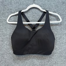 Athleta Sports Bra Women 36D Black High Impac...