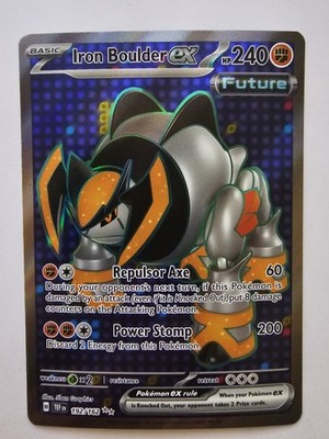 Pokemon TCG Iron Boulder ex 192/162 SV05: Temporal Forces Holo