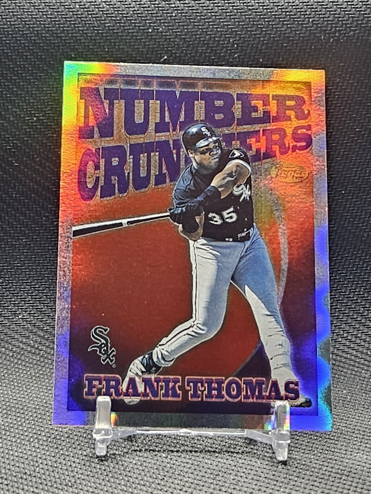 1997 Topps Chrome - Season's Best Number Crunchers Frank Thomas #SB2 Refractor