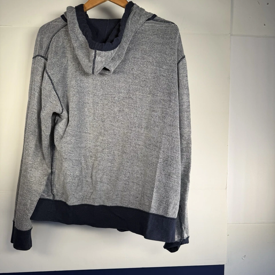 Толстовка с капюшоном на молнии Upper Playground L классическая синяя уличная одежда на молнии отличной формы - Изображение 4 из 4