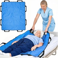 BREENHILL Patient Transfer Bed Pad with Handles &ndash; 48x40 Inches, Easy Positioning