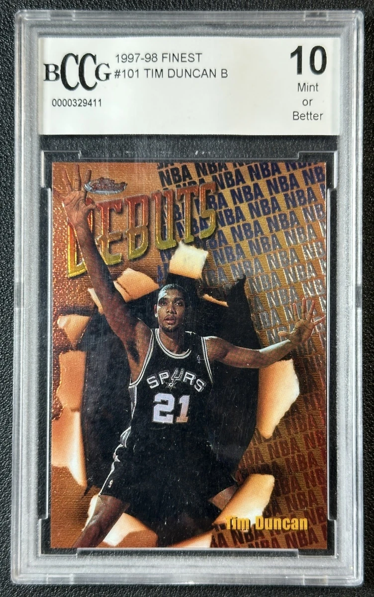 Tim Duncan Basketball Grade 10 Rookie Sports Trading Cards