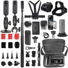 PellKing Accessories Kit for insta360 X5,Included Carrying Case with Belt,2 P...