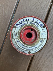 Auto Lite reel with copper ? wire automobile and aircraft
