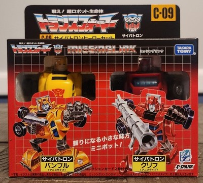 MISB in USA - Transformers Missing Link C-09 Bumblebee & Cliffjumper - Takara 