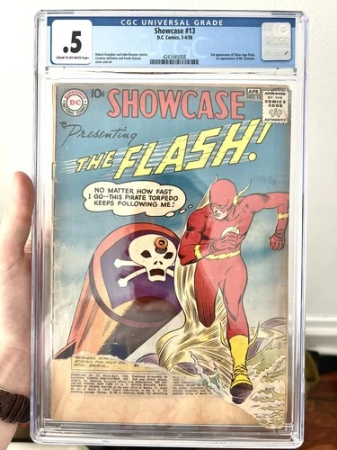 Showcase Presenting The Flash #13 - (Mar-Apr 1958, DC) - Poor CGC Graded 0.5