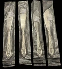 New Rose Point by Wallace Sterling Silver Master Butter Knifes - Set of Four (4)