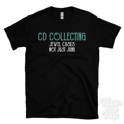 CD SAMMELN JEWEL CASES NICHT NUR TRÖDEL T-SHIRT Compact Disc | Musik Memorabilia