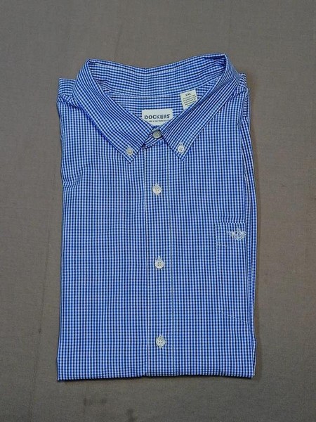 Men Dockers Shirt Multicolor Cotton XXL #1QJB