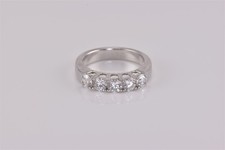 Epiphany Sterling Silver 4mm Cubic Zirconia Anniversary Band Ring 925 Sz: 7