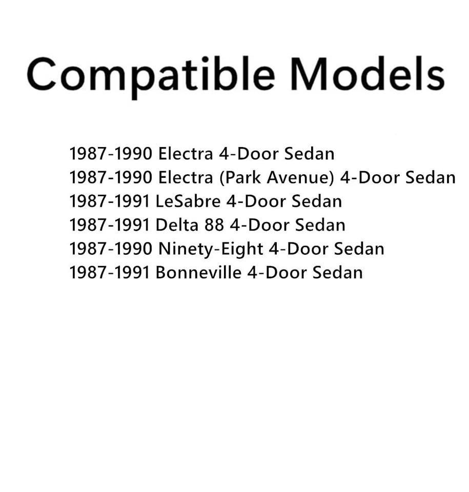 Rear Door Window Glass for Buick Electra/LeSabre 1987-1990 & Oldsmobile Foto 2 de 4