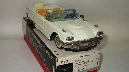 1960 Ford Thunderbird Convertible 8 1/4" Long by Bandai of Japan