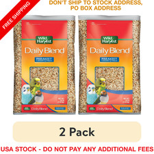 Daily Blend Bird Food Parakeet Canary Finch Seed Grains Millet 10 lbs 2 Pack Bag