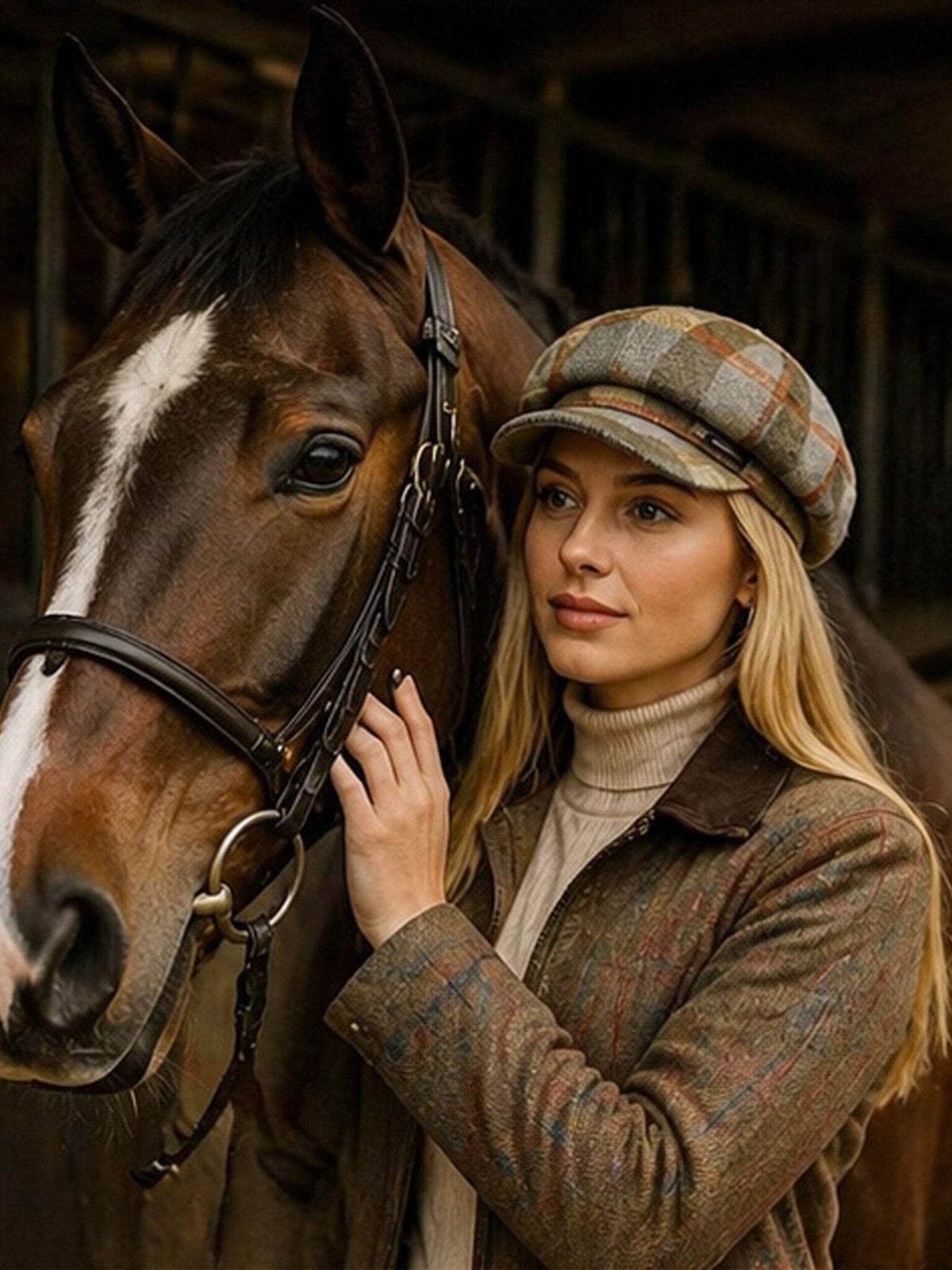 Craggi Olive Tweed Baker Boy Hat Newsboy Cap Sand Check Shelby Hats ladies