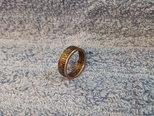 ILLINOIS Handcrafted Washington Quarters coin ring, size 8 2003