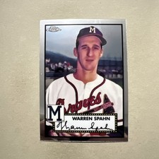 2021 Topps Chrome Platinum Anniversary #671 Warren Spahn Milwaukee Braves