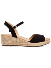 CHARTER CLUB Womens Black 1/2" Platform Luchia Toe Wedge Espadrille Shoes 11 M