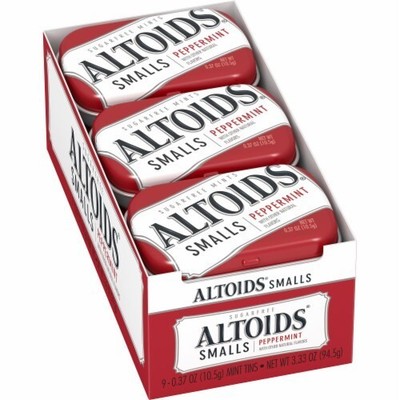 Altoids SUGAR FREE Smalls Peppermint - 9 Pack- BB 01/25