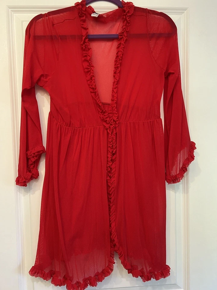 Bata roja transparente Cosabella Foto 2 de 3