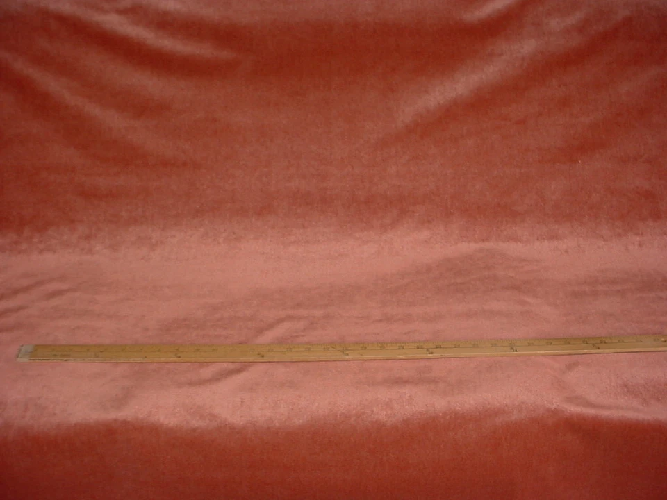 3-1/8Y Zinc Z454 Baccarat Velvet Ember Red Velvet Drapery Upholstery Fabric - Image 3 of 4