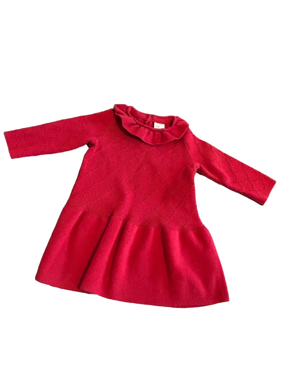 H&m red top dress girl