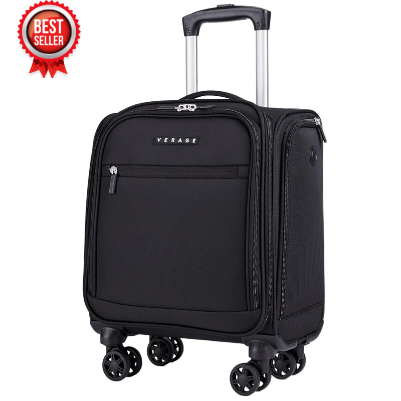 Underseat Carry on Luggage W/ Spinner Wheels Softside Travel Airlines Pilots New-image