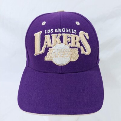 Deadstock! Vtg 90s Los Angeles Lakers NBA Adjustable Cap Hat by 