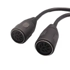 Din 8 Pin Female to Female Speaker Audio System Microphone Signal Control Cable