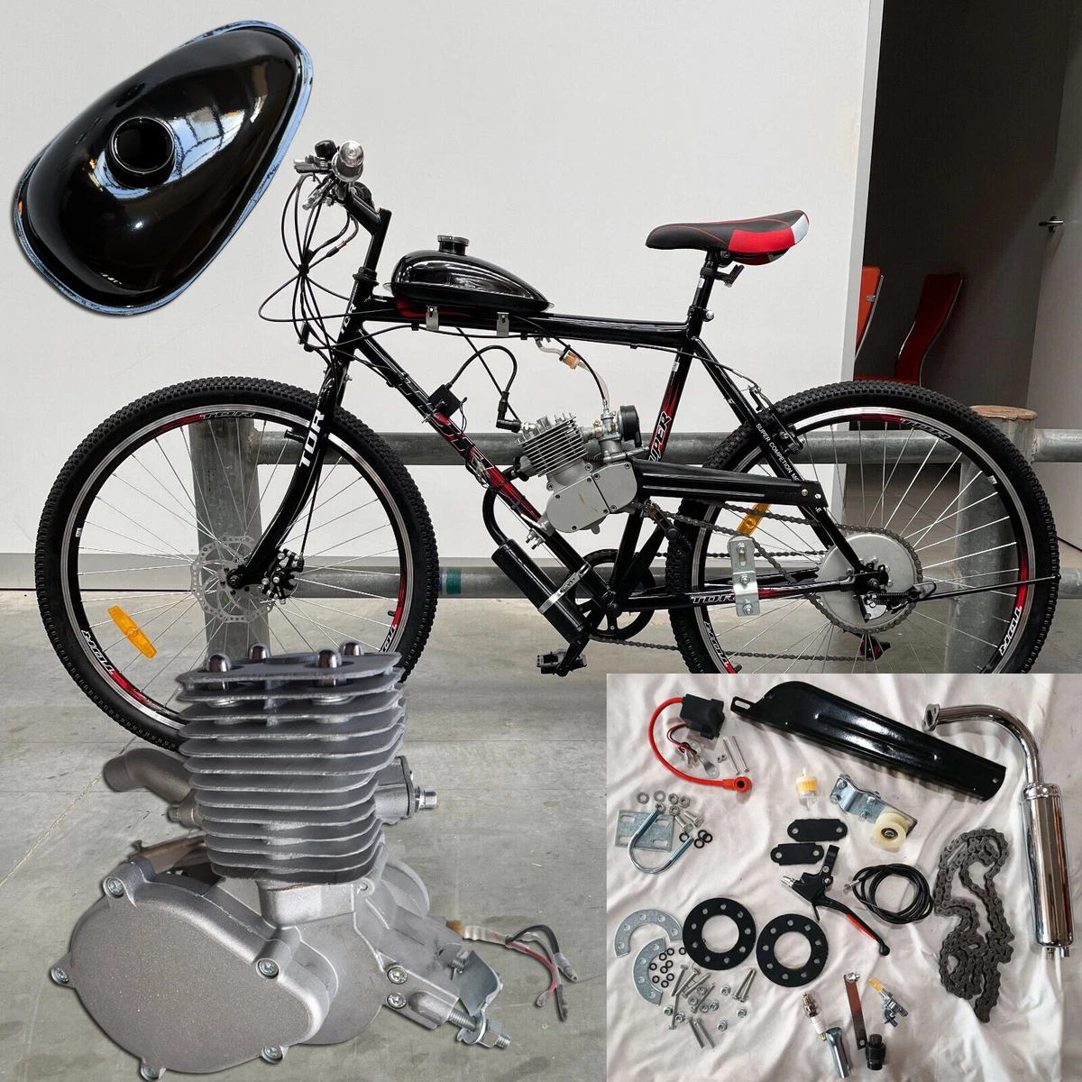 Motorised best sale push bike