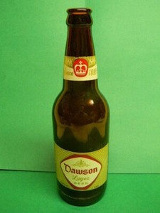 VINTAGE DAWSON'S DAWSON BEER GLASS 16 oz. BOTTLE ALLENTOWN PENNSYLVANIA CROWN
