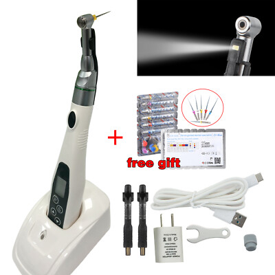Dental Wireless LED Endo Motor 16:1 Handpiece Endodontic w/ 6*Niti Files 25mm SA