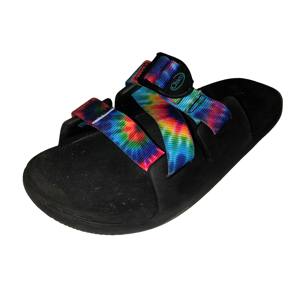 Chaco Chillos Kids Size 4 Rainbow Tie Dye Slip On Outdoor  display picture 3