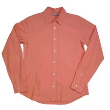 Everlane Button Up Shirt Mens XS Salmon 100% Cotton One Pocket Casual Or Dress 