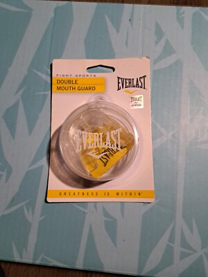 Everlast Boxing Double Mouth Guard with Case New in Package 4410ET 