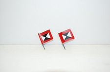 2 Blech Stander für Elastolin Kübelwagen Kfz LKW Massesoldaten zu 7.5cm Lineol