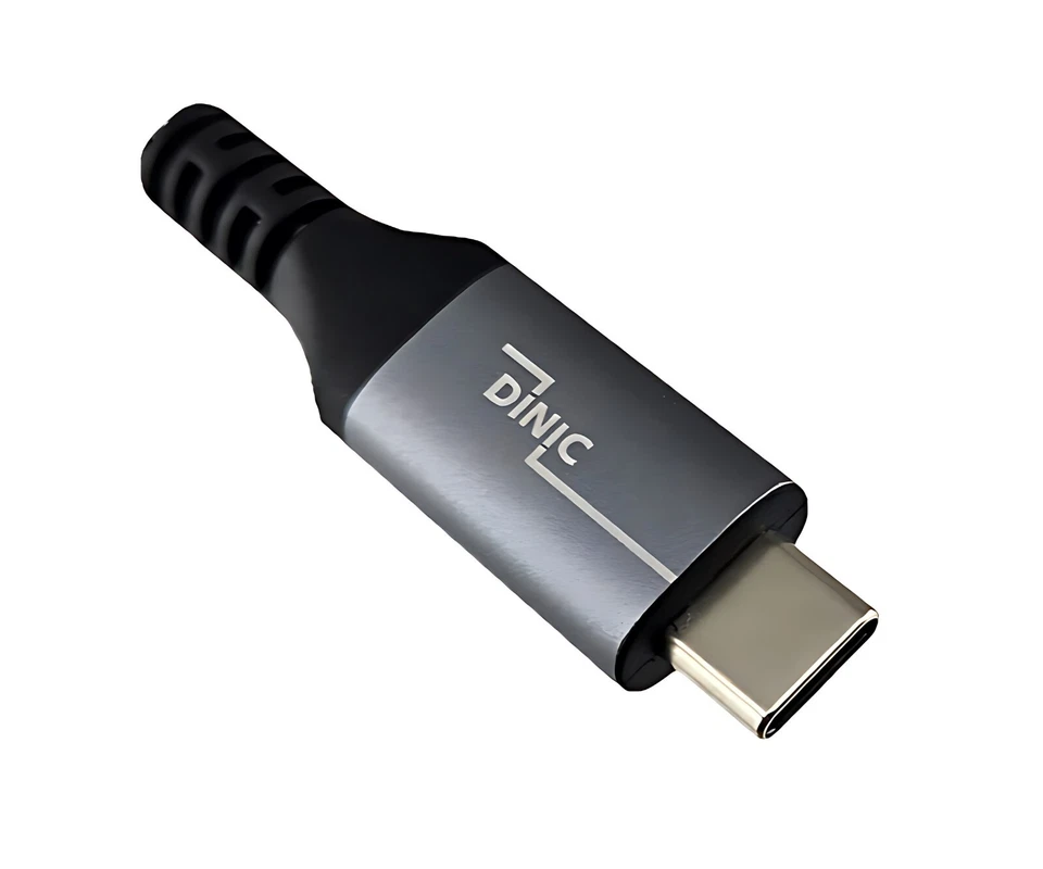 DINIC USB C 4.0 Kabel, gerade auf 90° Winkel, PD 240W, 40Gbps, Alu Stecker, 1 m - Bild 4 von 4