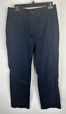 Talbots Women s Pants 8 Navy Blue The Perfect Chino Cotton Stretch Straight