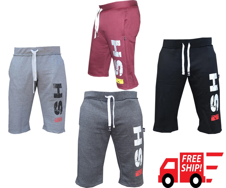 Pantalones Cortos de Vellón Informales para Gimnasio Sudor Para Hombre Correr Joggers MMA Boxeo Entrenamiento Corto Foto 3 de 4