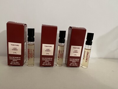 3*Tom Ford Lost Cherry Eau de Parfum EDP Sample Spray .07oz, 2mL New in Box
