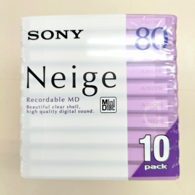 中古MDディスク 録音用ミニディスク 80分10枚組[10MDW80NED