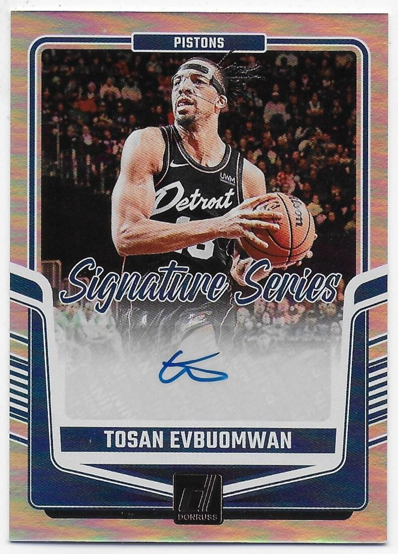 2024-25 Donruss Signature Series Auto #32 Tosan Evbuomwan