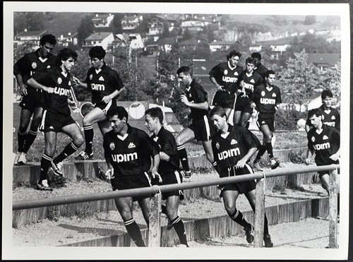 Photo De Presse Vintage Mondiale Football 90 - Gol Serena - Tirage Argentique 24x18 Cm