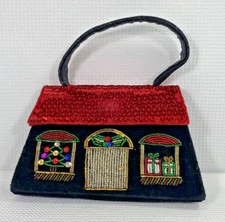 Vintage Mini Sequin Purse – Cudlie Accessories Black Velvet Confetti Bag