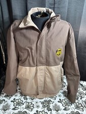 Vintage UPS Employee Brown Zipper Bomber Jacket - Sz. L-XL