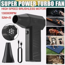 130000RPM Electric Air Duster Cordless Mini Jet Dry Blower Portable Violent Fan