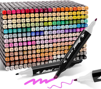 Abeier 168 Farben Marker Set Filzstifte Set, Alkohol Marker Twin Tip Marker Text