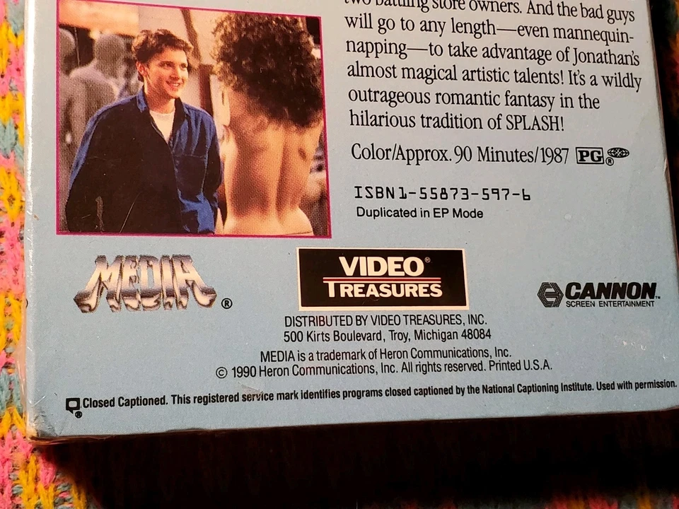 Mannequin (VHS, 1987) Vintage 1990 Tape Andrew McCarthy Kim Cattrall NEW/SEALED - Image 3 of 4