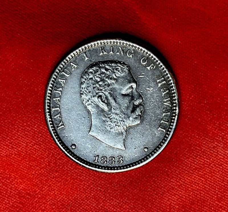 1883 Kingdom Of Hawaii Quarter 25c