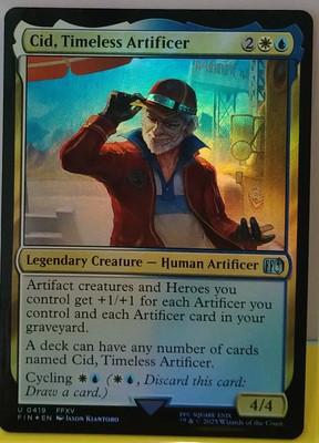 MTG - Final Fantasy - Cid, Timeless Artificer (419) *Foil*